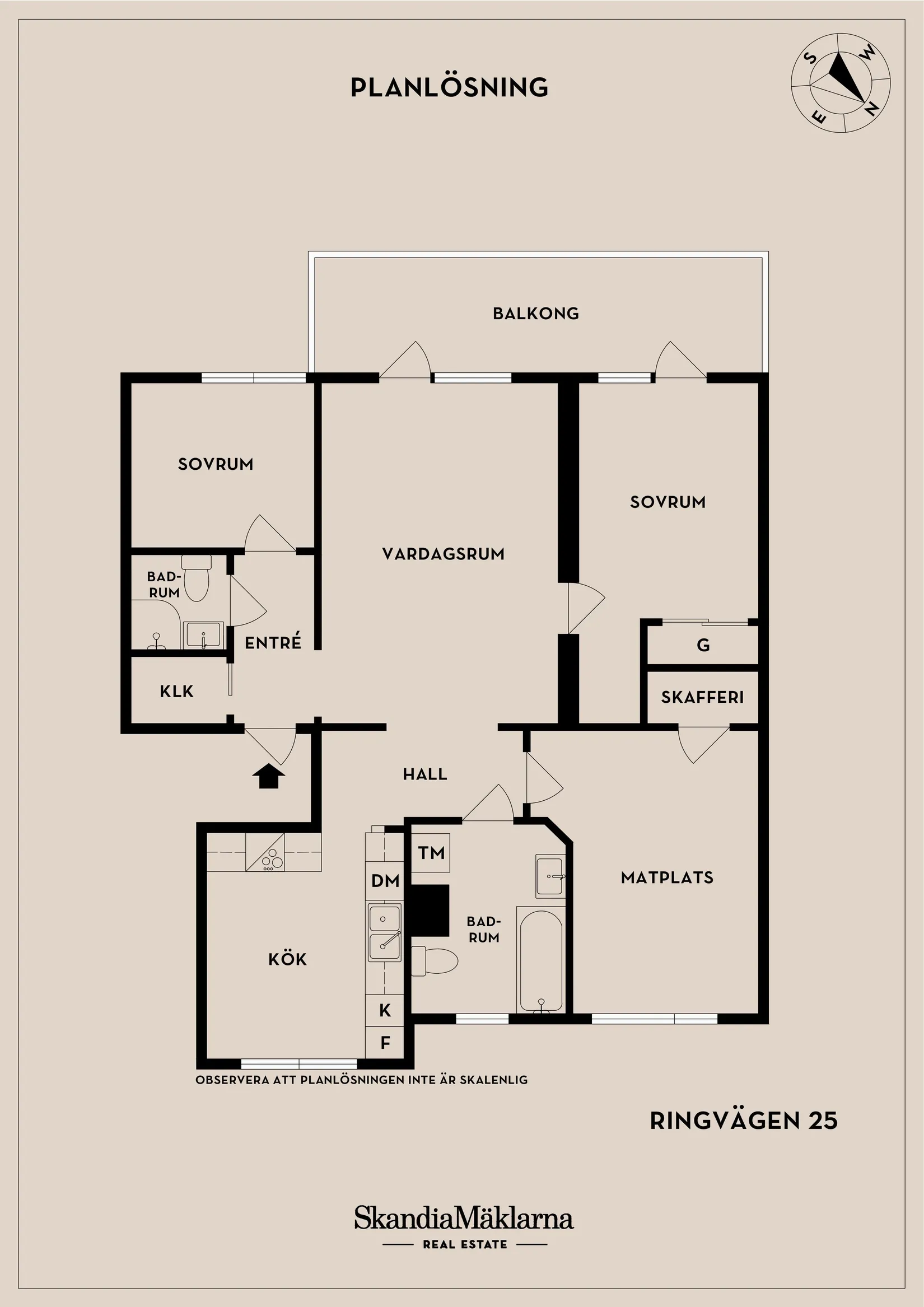 Bostadsrätt, Ringvägen 25A, Centralt Öster, Nyköping
