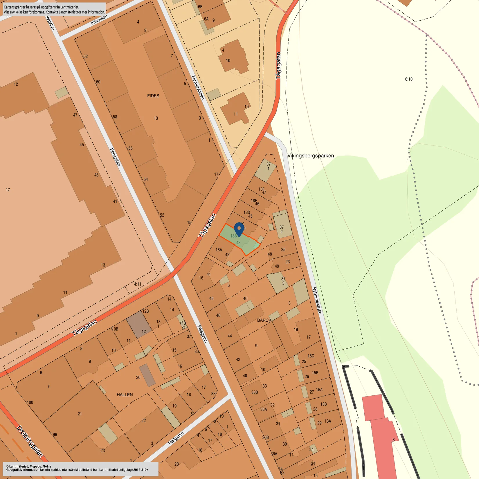 Radhus, Tågagatan 18B, Norr, Helsingborg