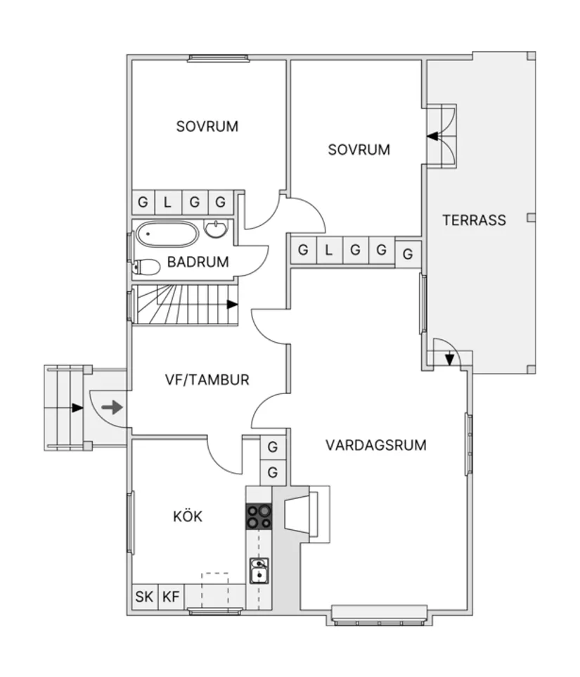Villa, Bäckgränd 4, Herrestad, Uddevalla