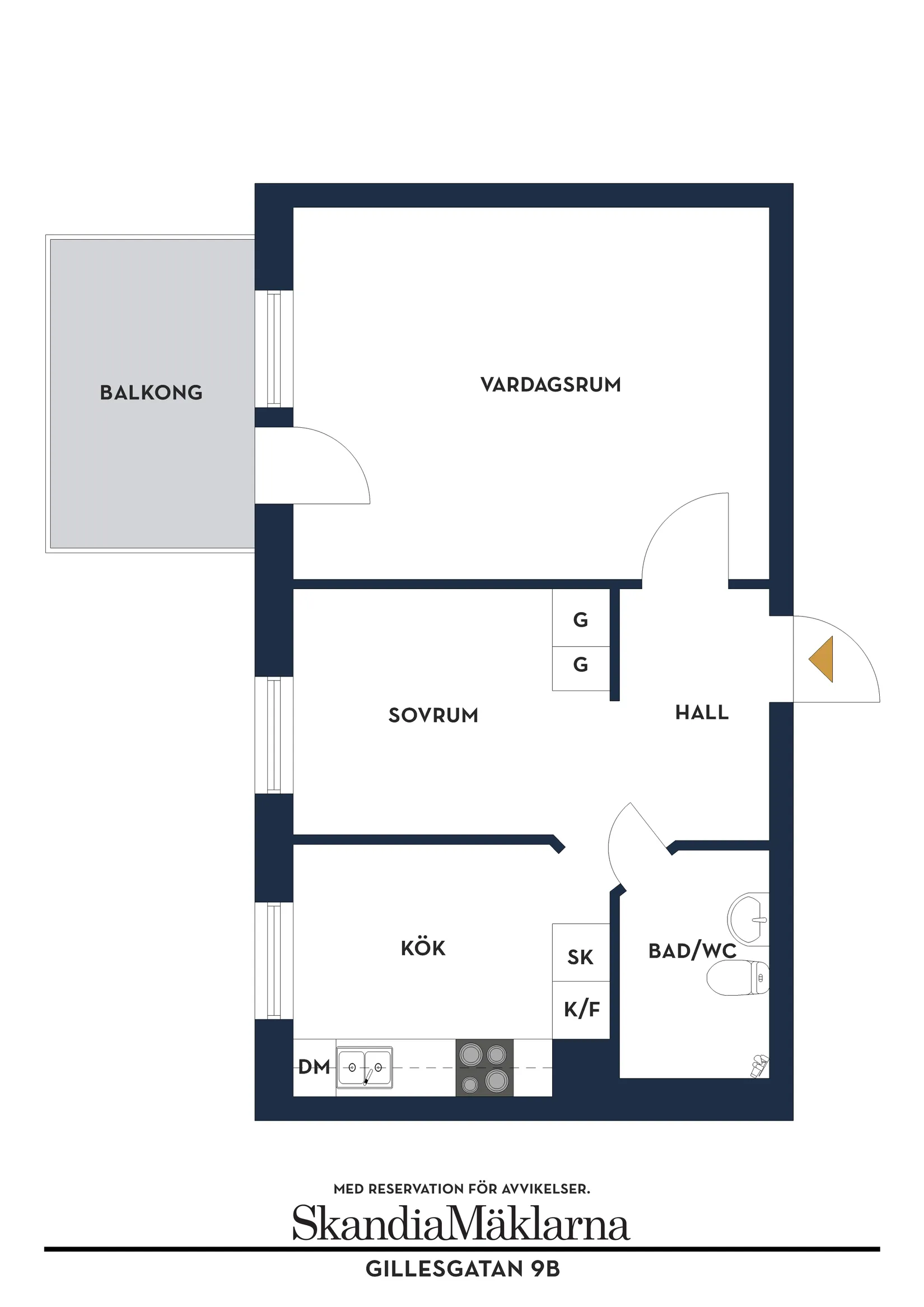 Bostadsrätt, Gillesgatan 9B, Liljeholmen, Jönköping