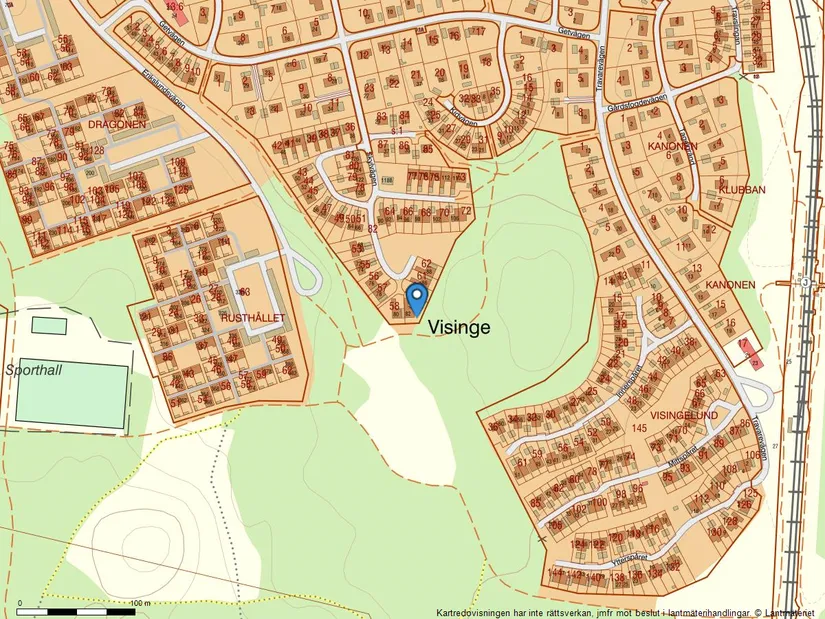 Radhus, Skylvägen 82, Visinge, Täby