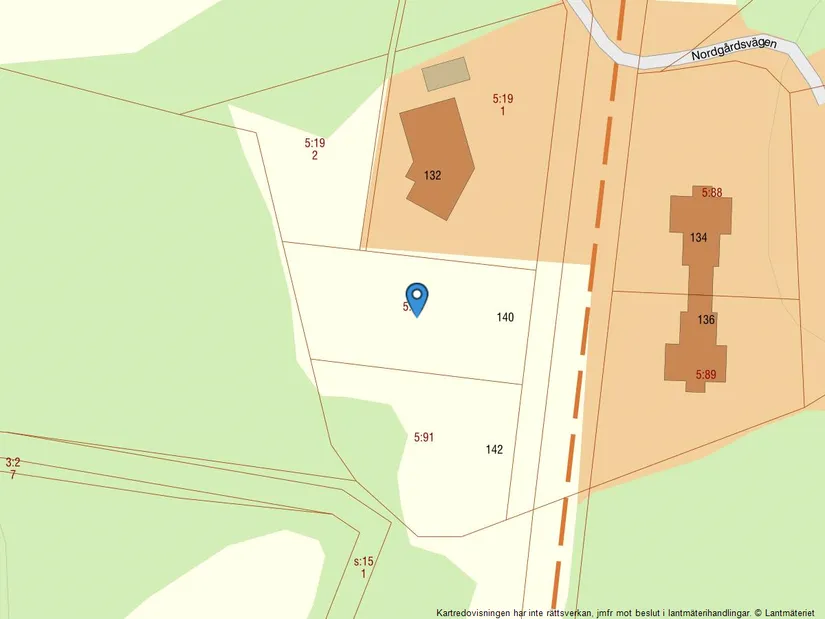 Tomt, Nordgårdsvägen 140, Särö - Budskär, Kungsbacka
