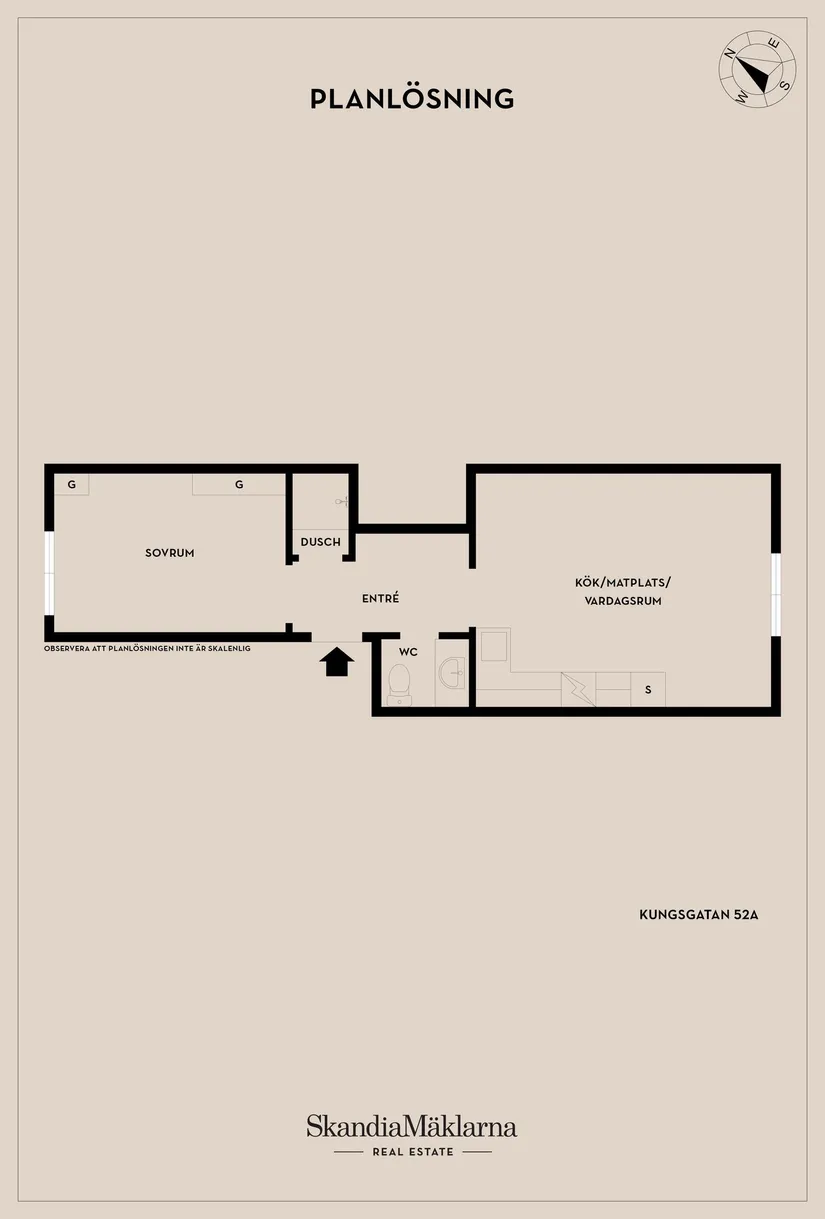 Bostadsrätt, Kungsgatan 52A, Centralt, Örebro