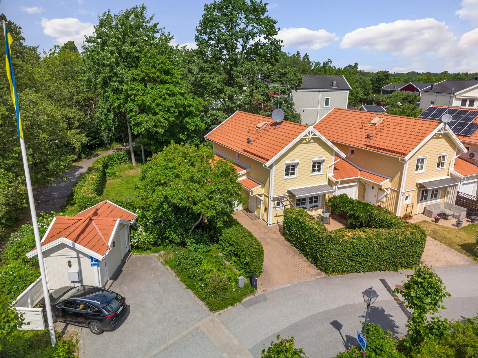 Radhus, Blomsterkungsvägen 191, Hässelby Norra Villastad, Stockholm