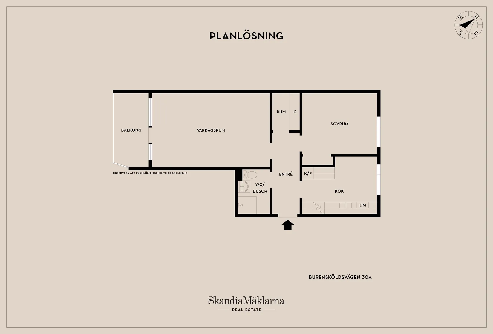 Bostadsrätt, Burensköldsvägen 30A, Mjölby