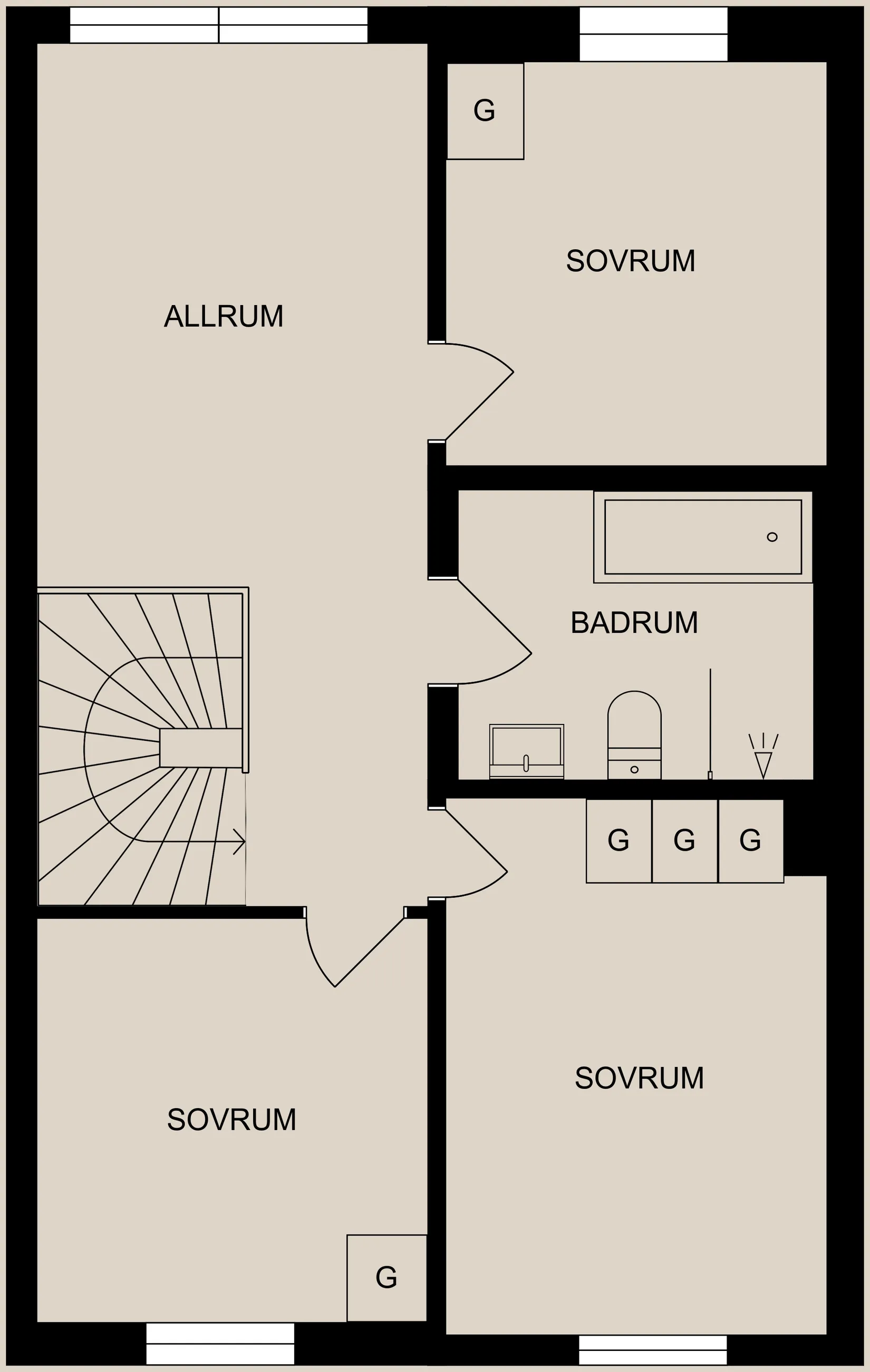 Radhus, Ryssnäsvägen 25D, Svärtinge - Skogsbacke, Norrköping