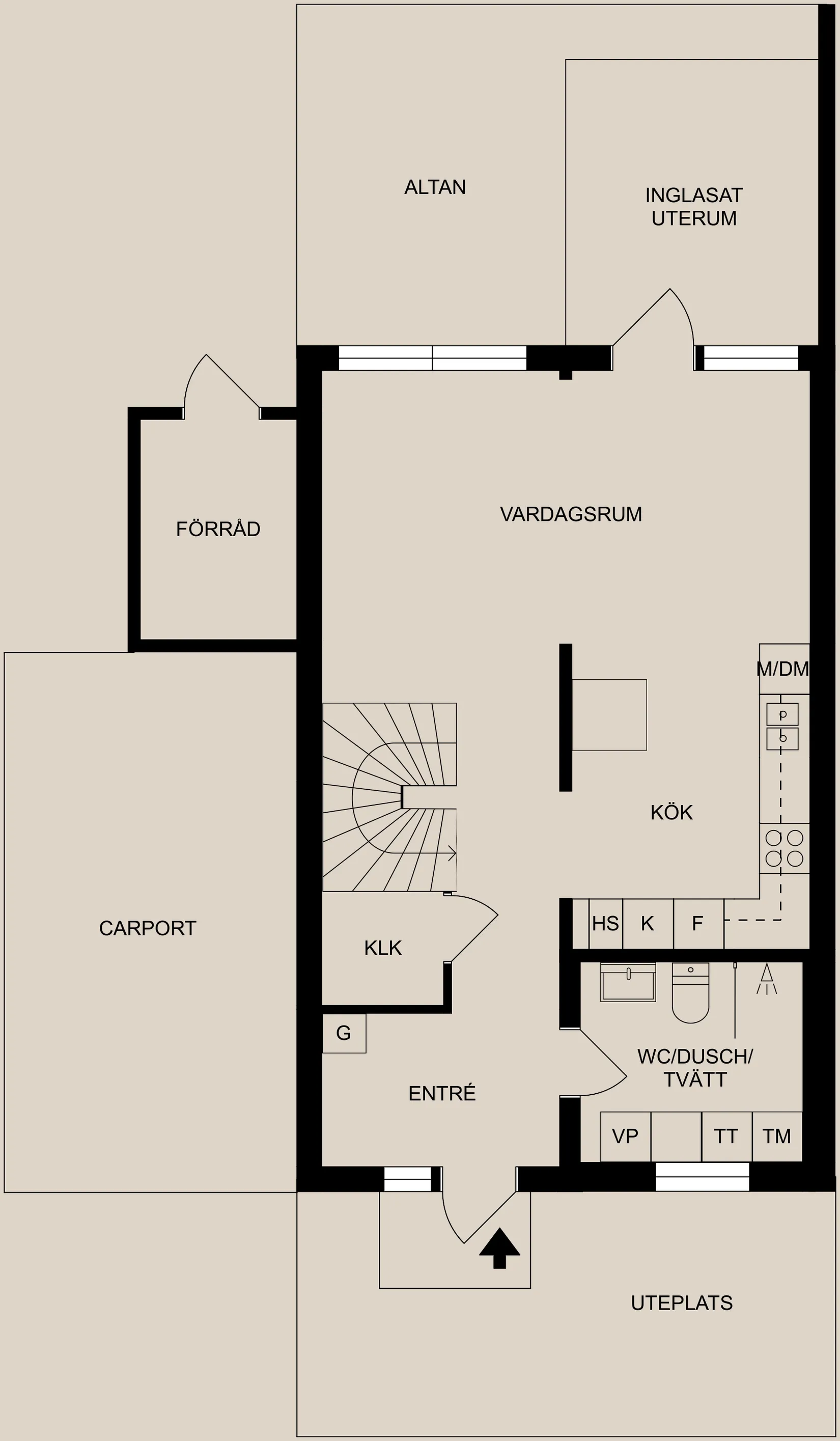 Radhus, Ryssnäsvägen 25D, Svärtinge - Skogsbacke, Norrköping