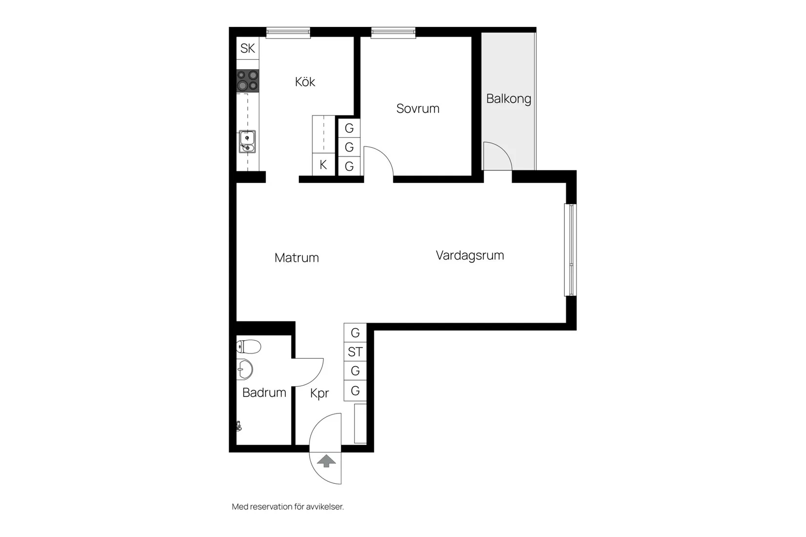Bostadsrätt, Klingagatan 1, Skarphagen, Norrköping