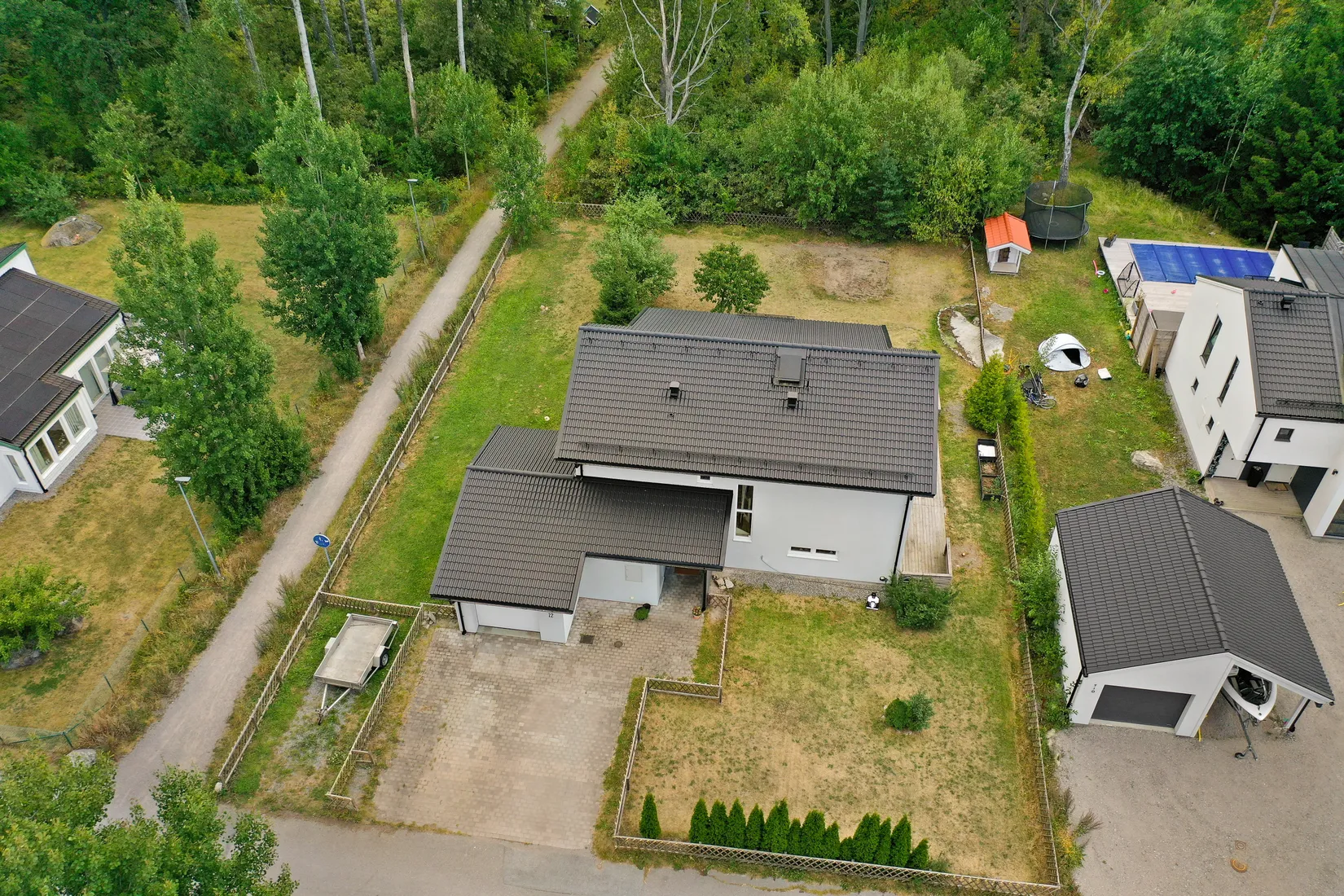 Villa, Mosaikvägen 12, Skokloster Slottsskogen, Håbo