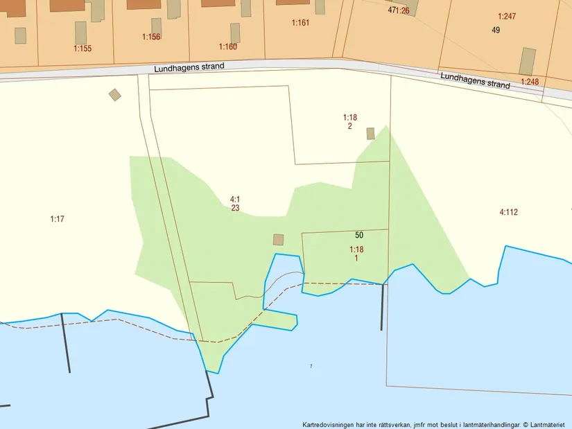 Tomt, Lundhagens strand 50, Ekerö Lundhagen, Ekerö