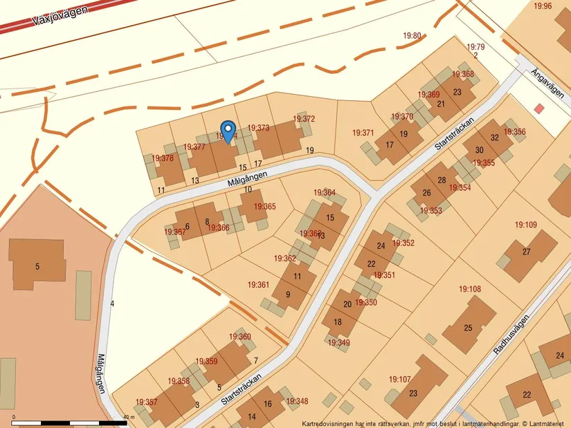 Radhus, Målgången 15, Snöstorp, Halmstad