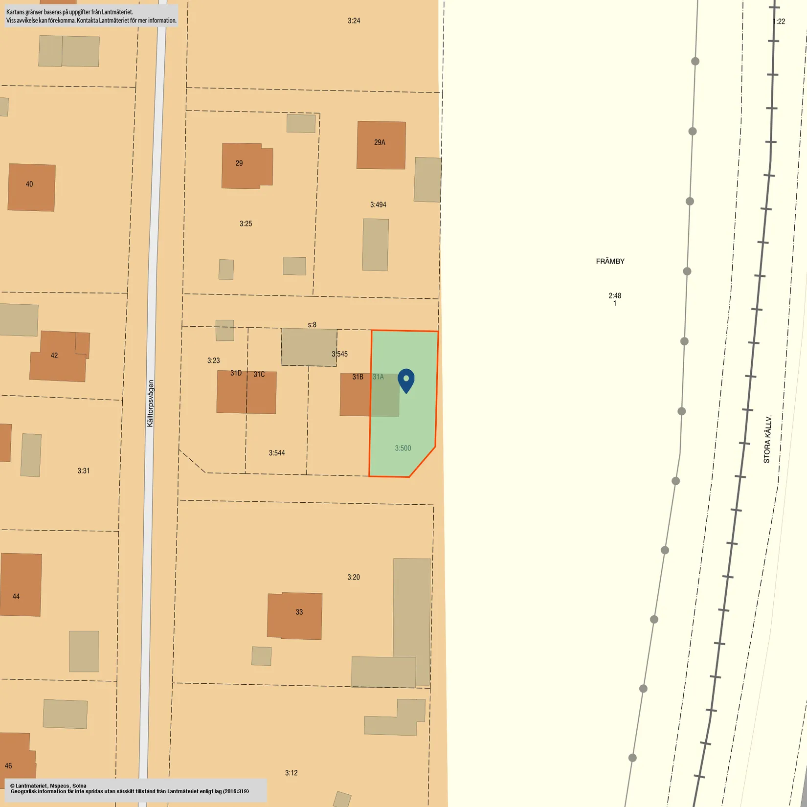 Radhus, Källtorpsvägen 31A, Källtorp/Främby, Falun