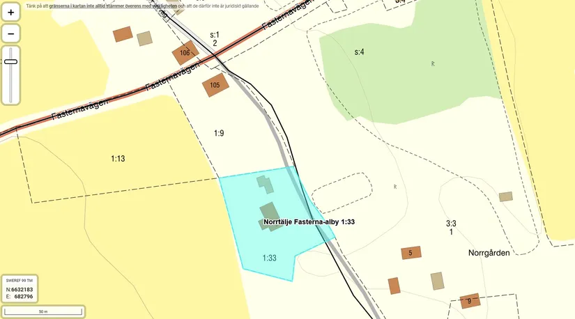Villa, Alby byväg 4, Fasterna, Norrtälje