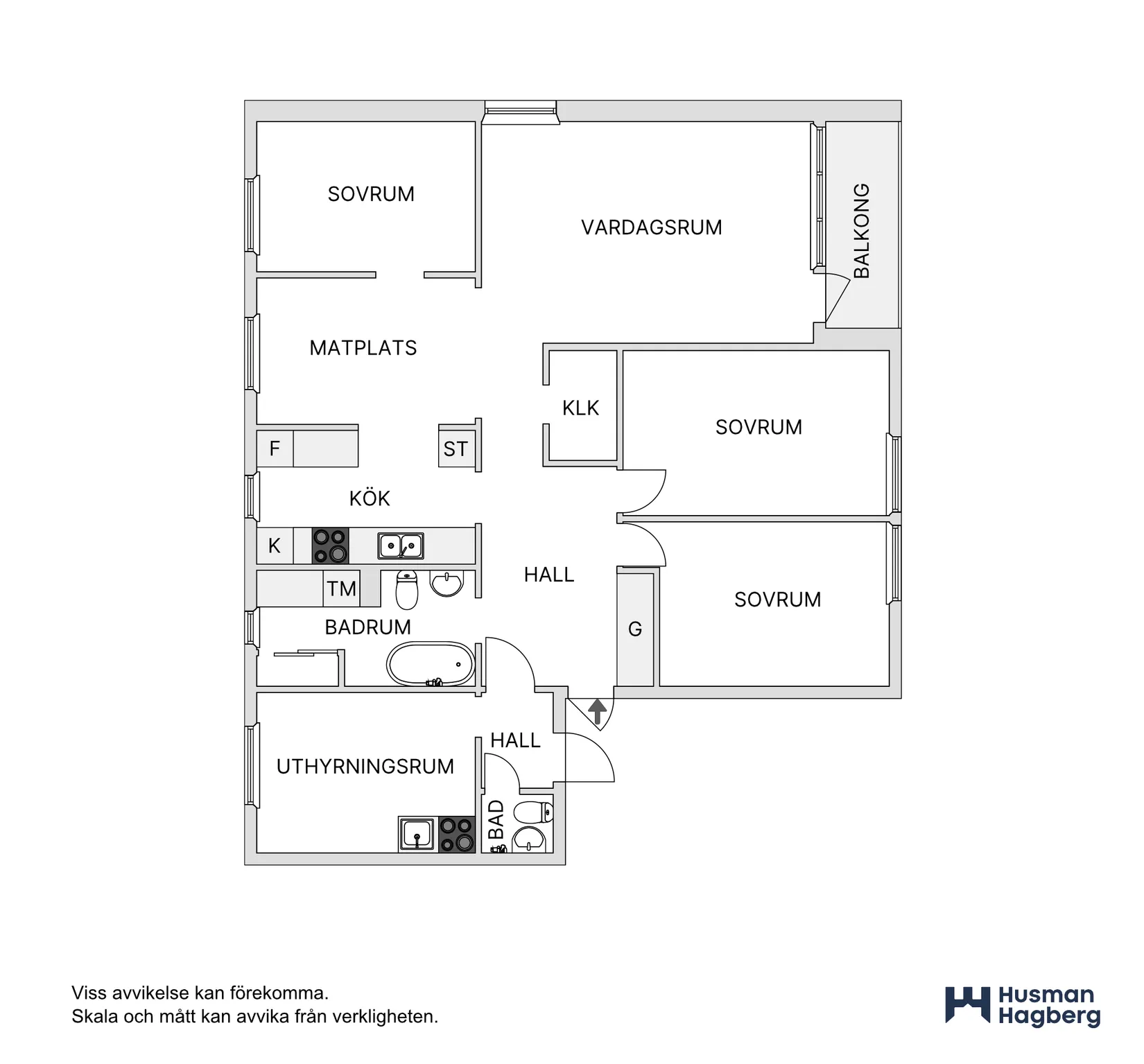 Bostadsrätt, Mariehemsvägen 33H, Mariehem, Umeå