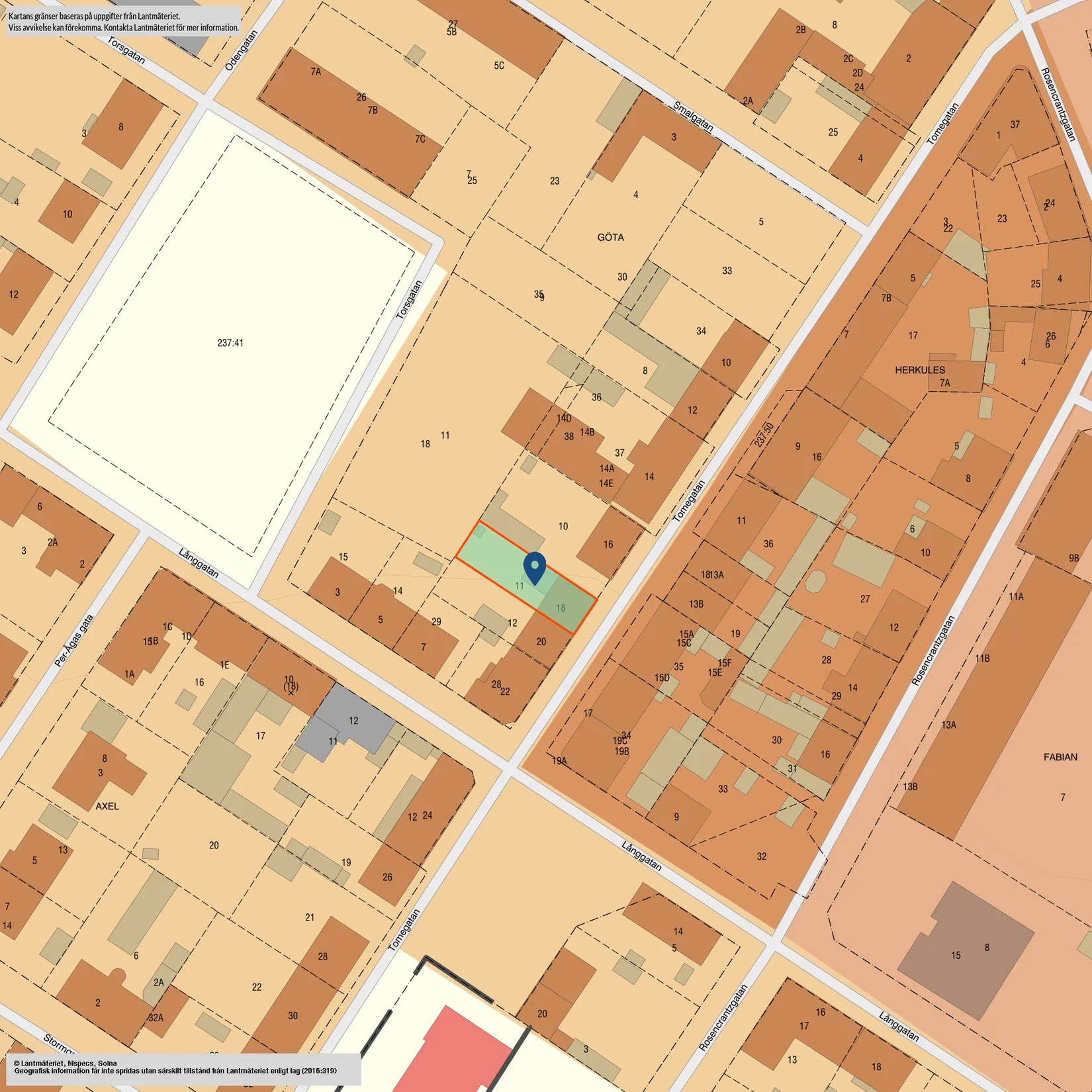 Radhus, Tomegatan 18, Centrum, Tomelilla
