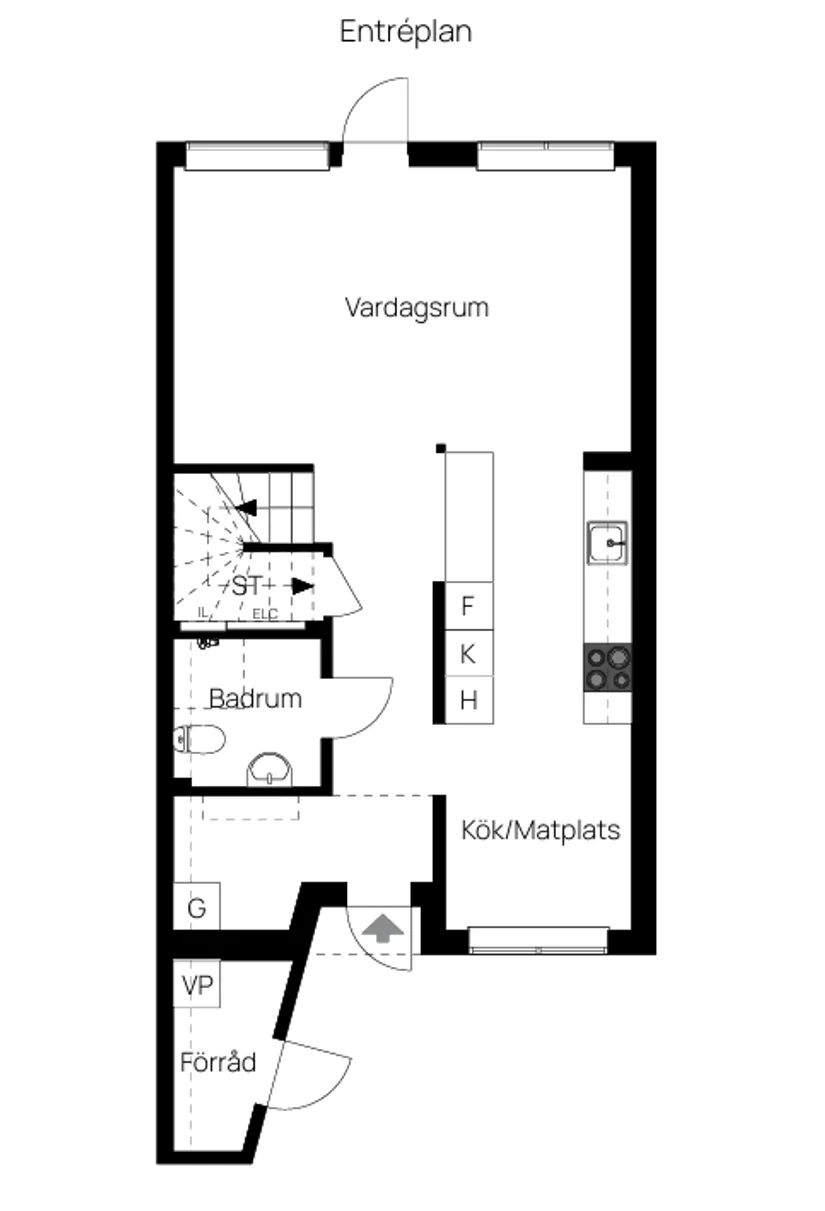 Radhus, Blockhusvägen 1, Skarpäng, Täby