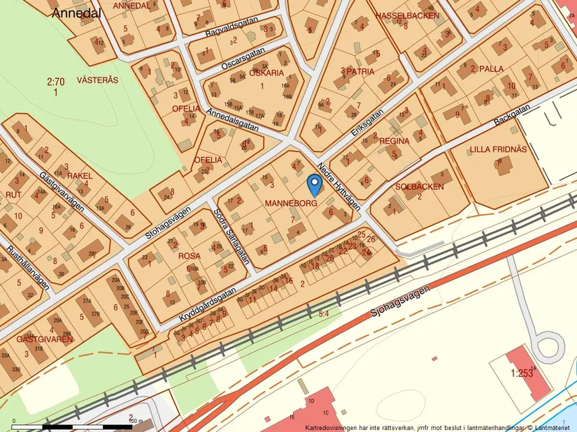 Villa, Nedre Hyttvägen 5, Annedal, Västerås