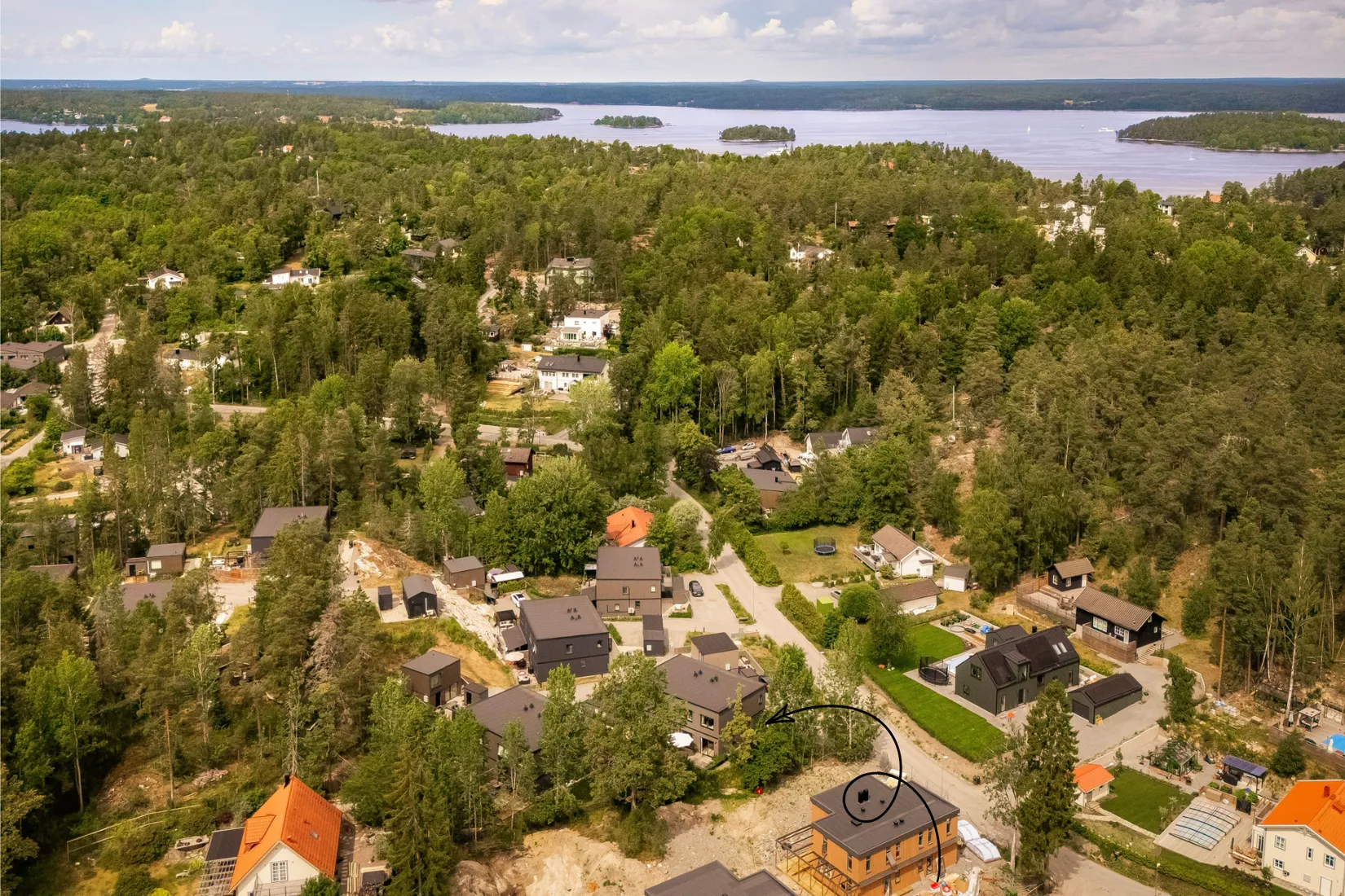 Radhus, Bågvägen 8F, Kummelnäs, Nacka