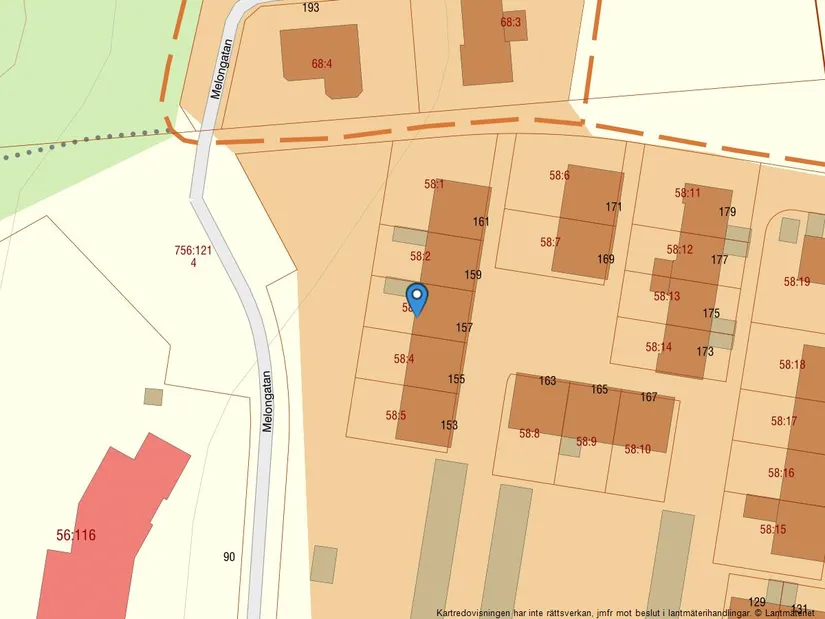 Radhus, Melongatan 157, Fiskebäck - Bratthammar, Göteborg