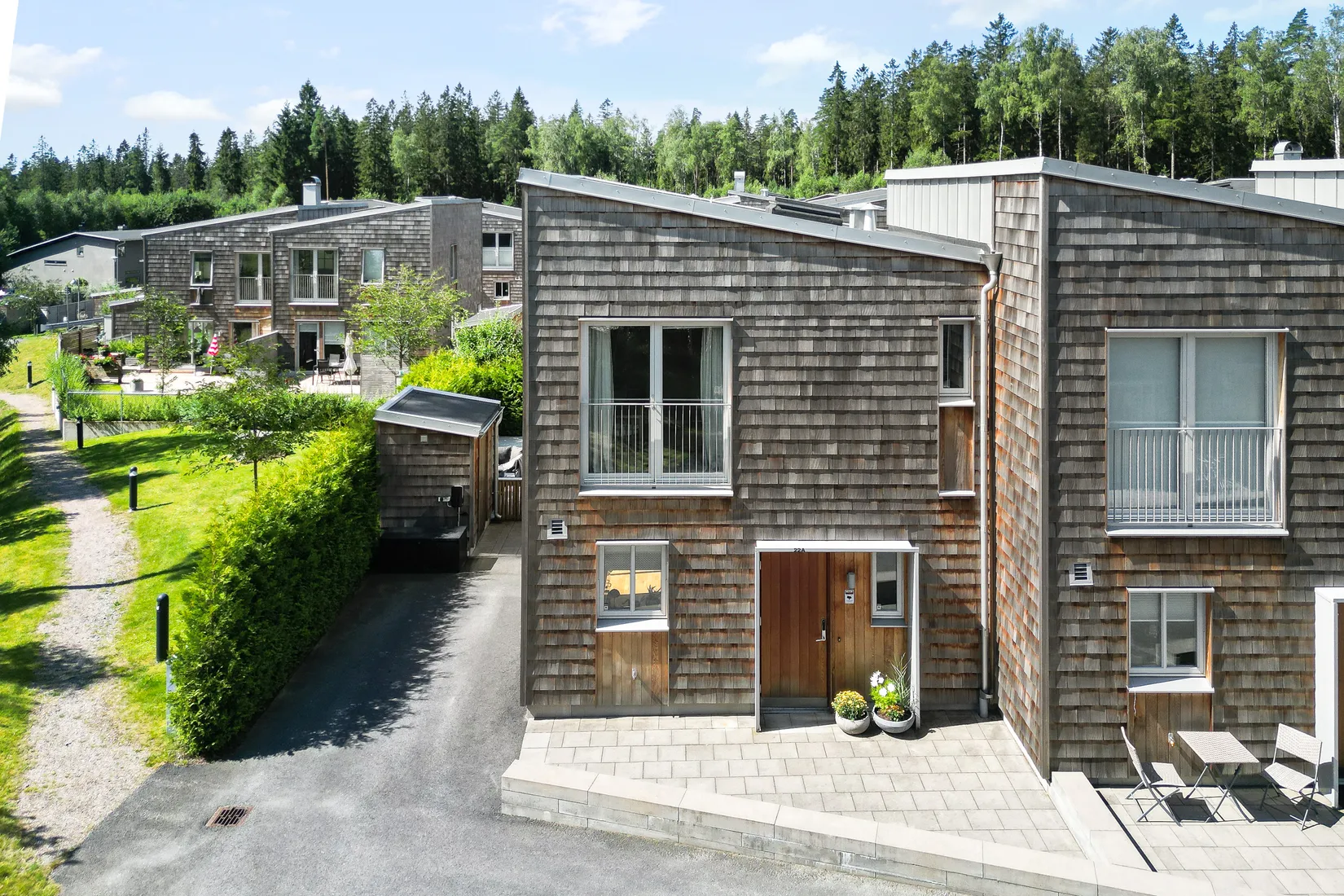 Radhus, Valthornsgatan 22A, Hestra, Borås
