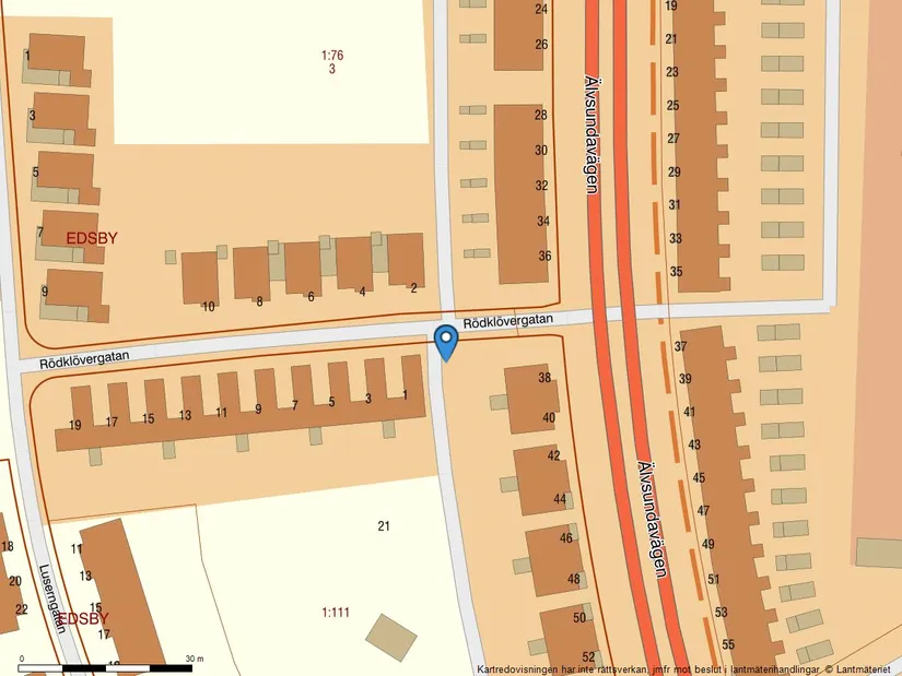 Radhus, Rödklövergatan 1, Eds Allé, Upplands Väsby