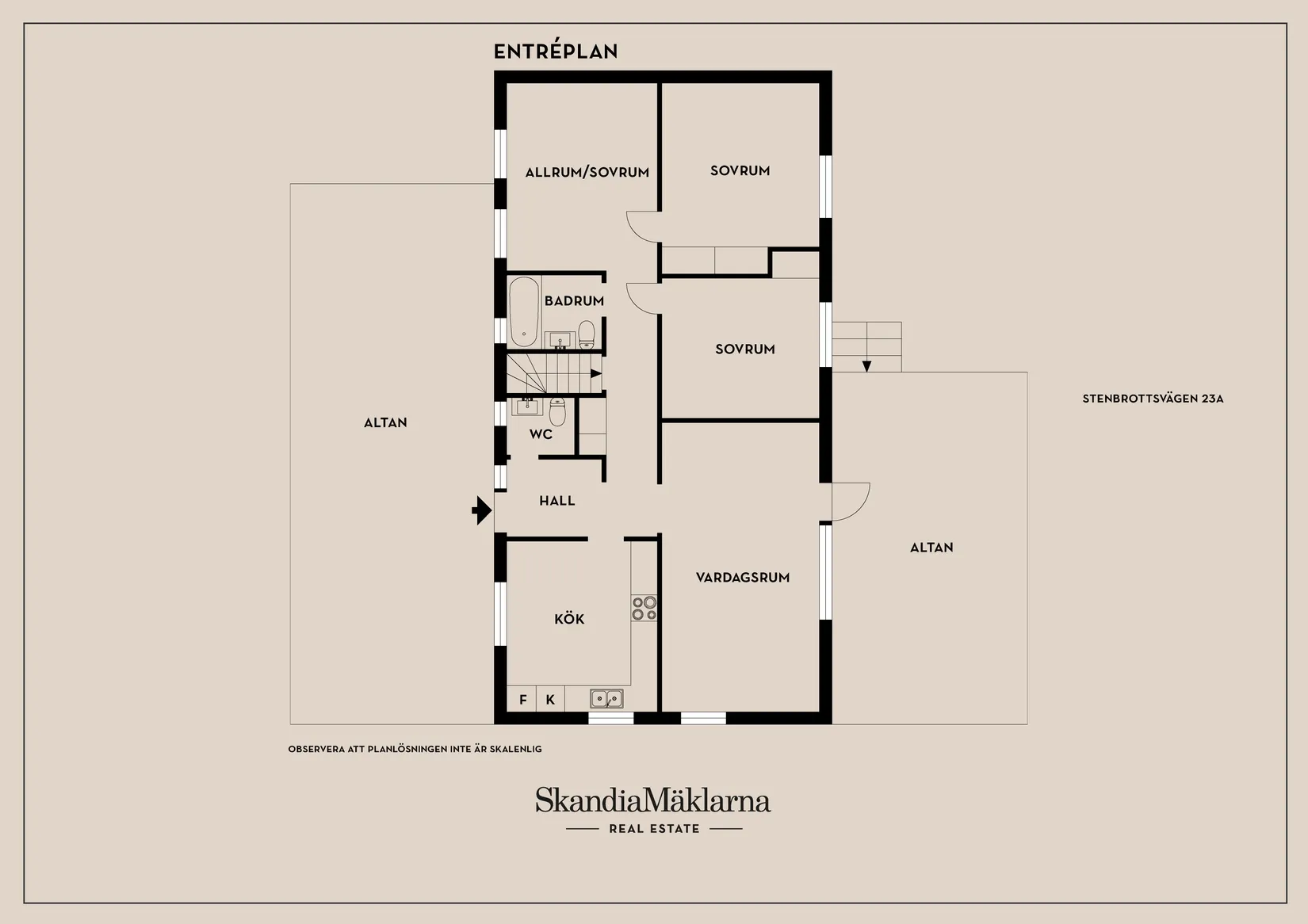 Villa, Rotnäsvägen 52, Huddinge - sjönära intill Trehörningen, Huddinge
