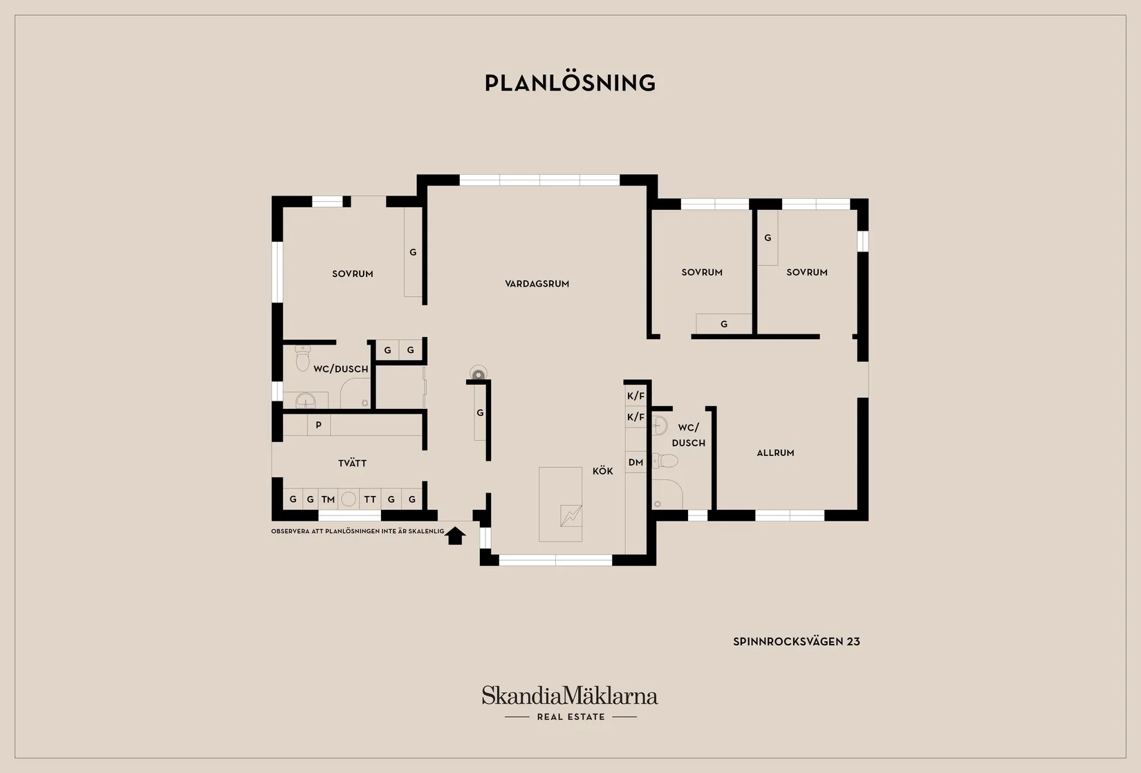 Villa, Spinnrocksvägen 23, Fårhushagen, Strängnäs