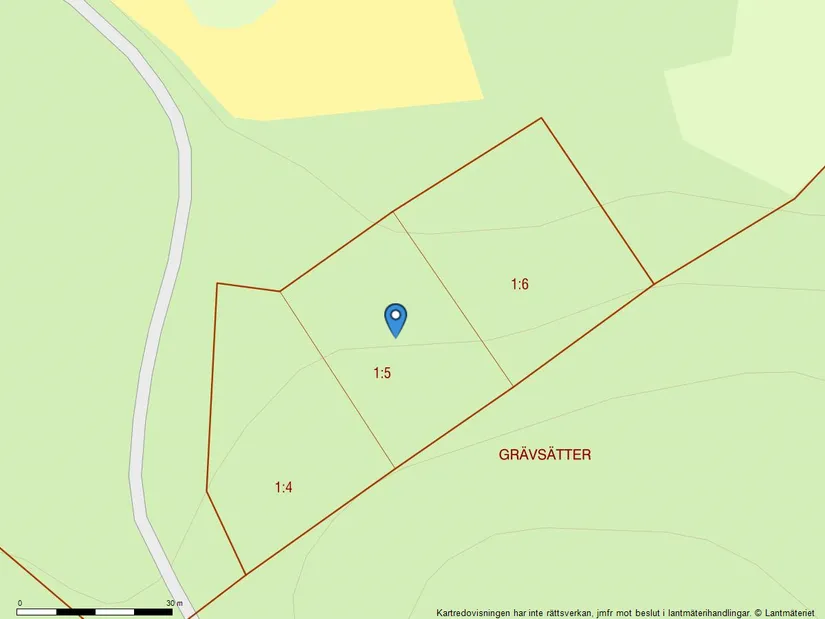 Tomt, Grävsätter 1:5, Härad, Strängnäs
