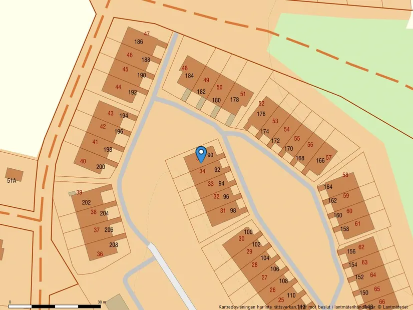 Radhus, Kopparvägen 90, Skarpäng, Täby