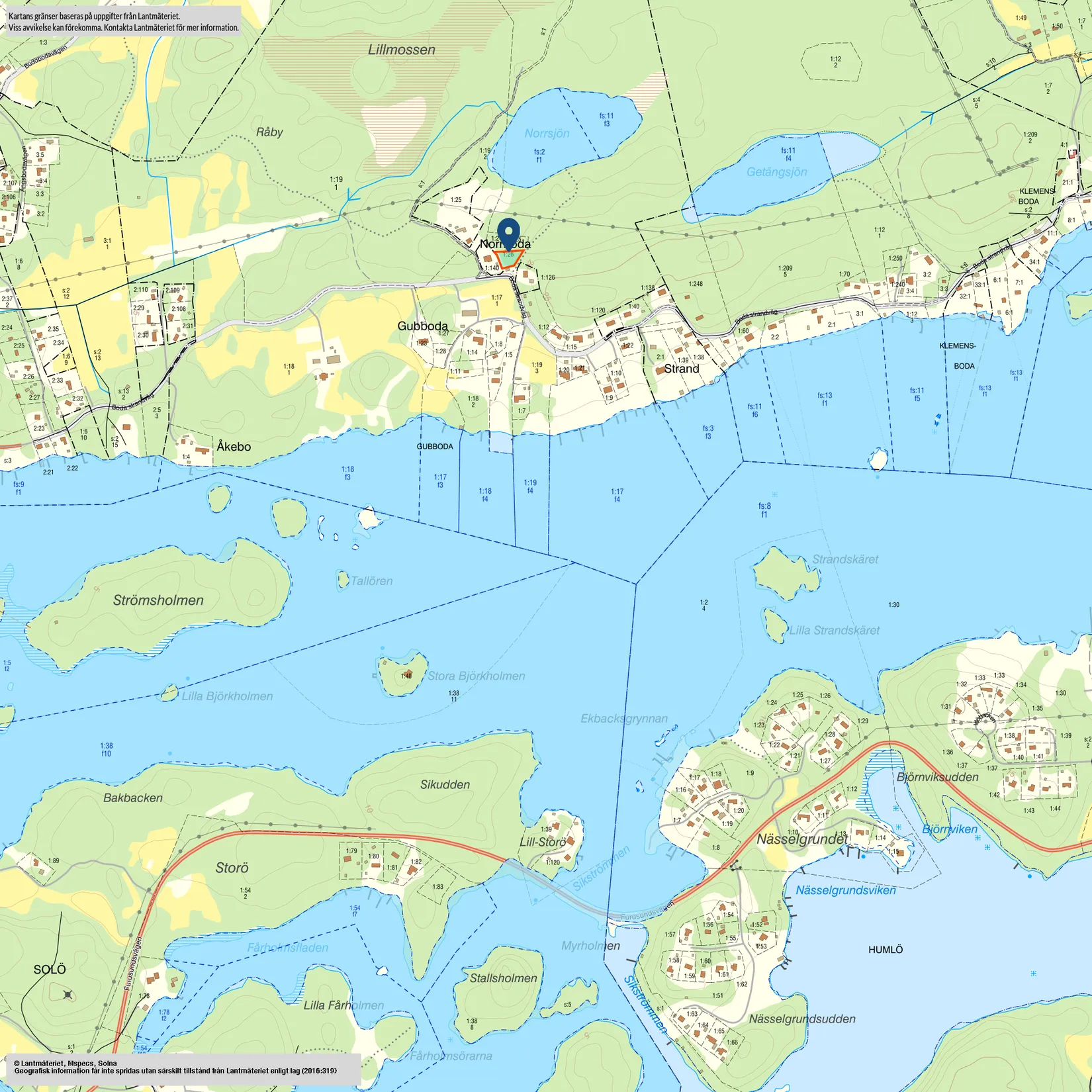 Tomt, Boda strandväg 230A, Norrtälje