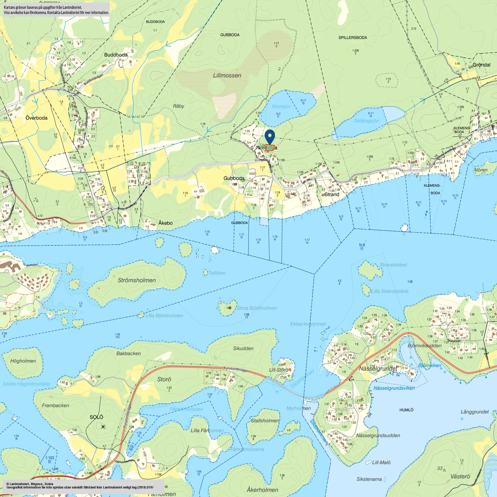 Tomt, Boda strandväg 230C, Norrtälje