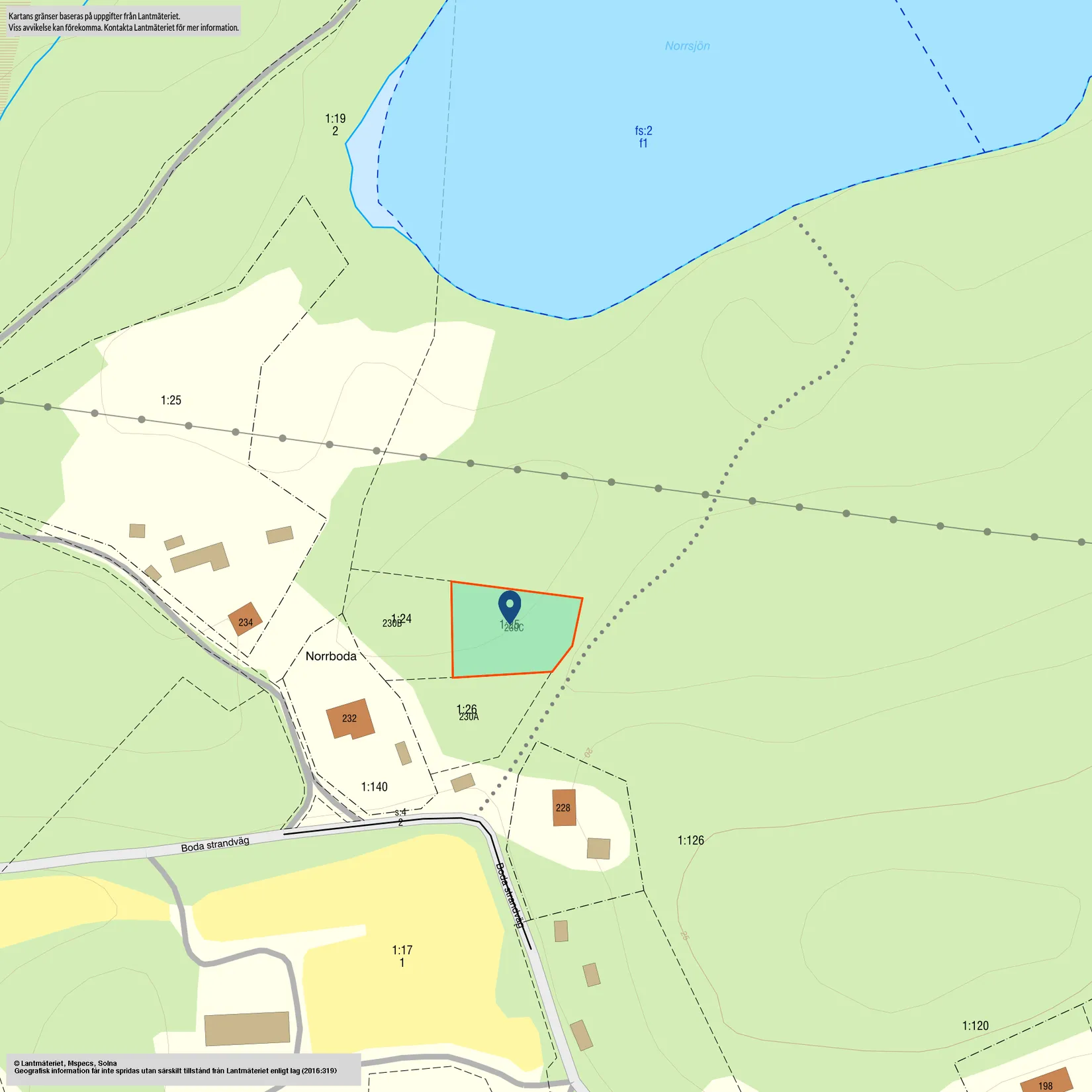 Tomt, Boda strandväg 230C, Norrtälje