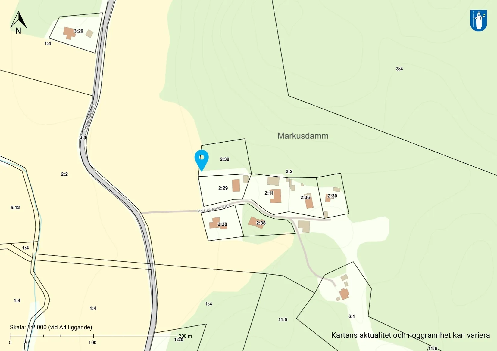 Tomt, Markusdammvägen 9, Kungsbacka