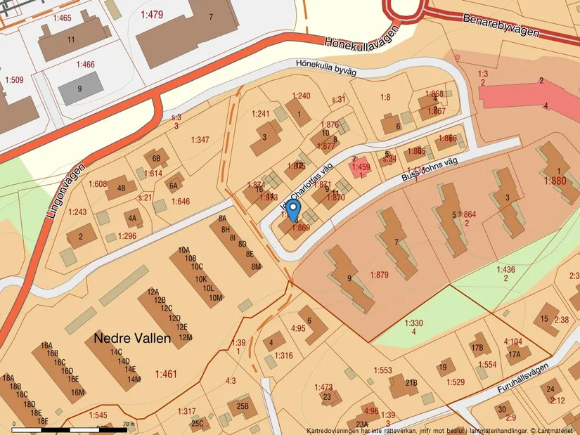 Radhus, Ida Charlottas väg 13, Mölnlycke - Centrum, Härryda