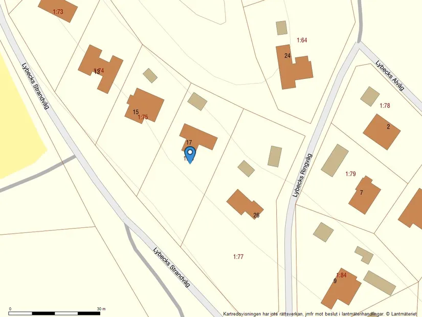 Villa, Lybecks strandväg 17, Harkie, Västerås