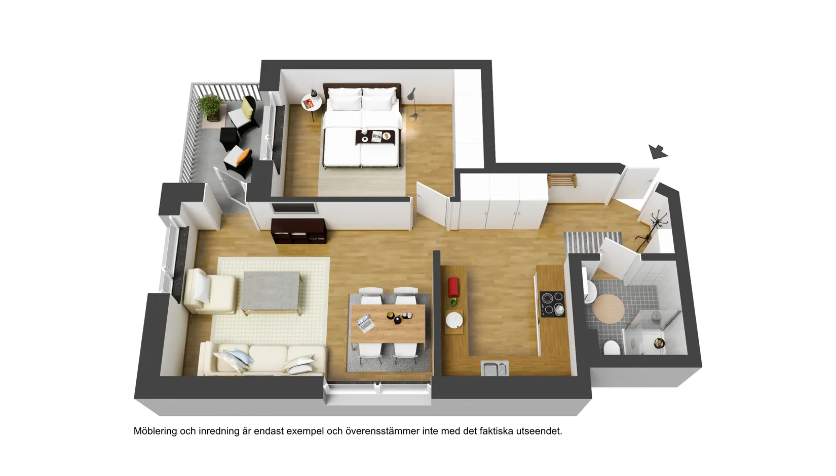Bostadsrätt, Porfyrvägen 3B, Gimonäs, Umeå