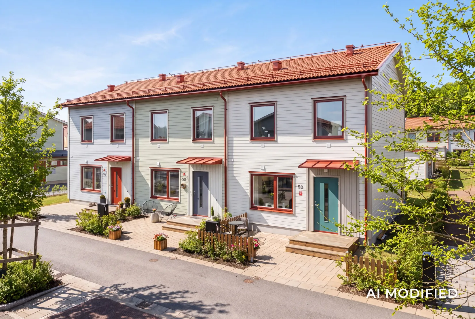 Radhus, Krokebäcksvägen 50, Kareby Äng, Kungälv