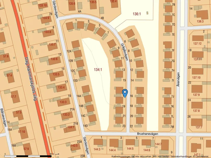 Radhus, Grågåsvägen 17, Sunnersta, Uppsala