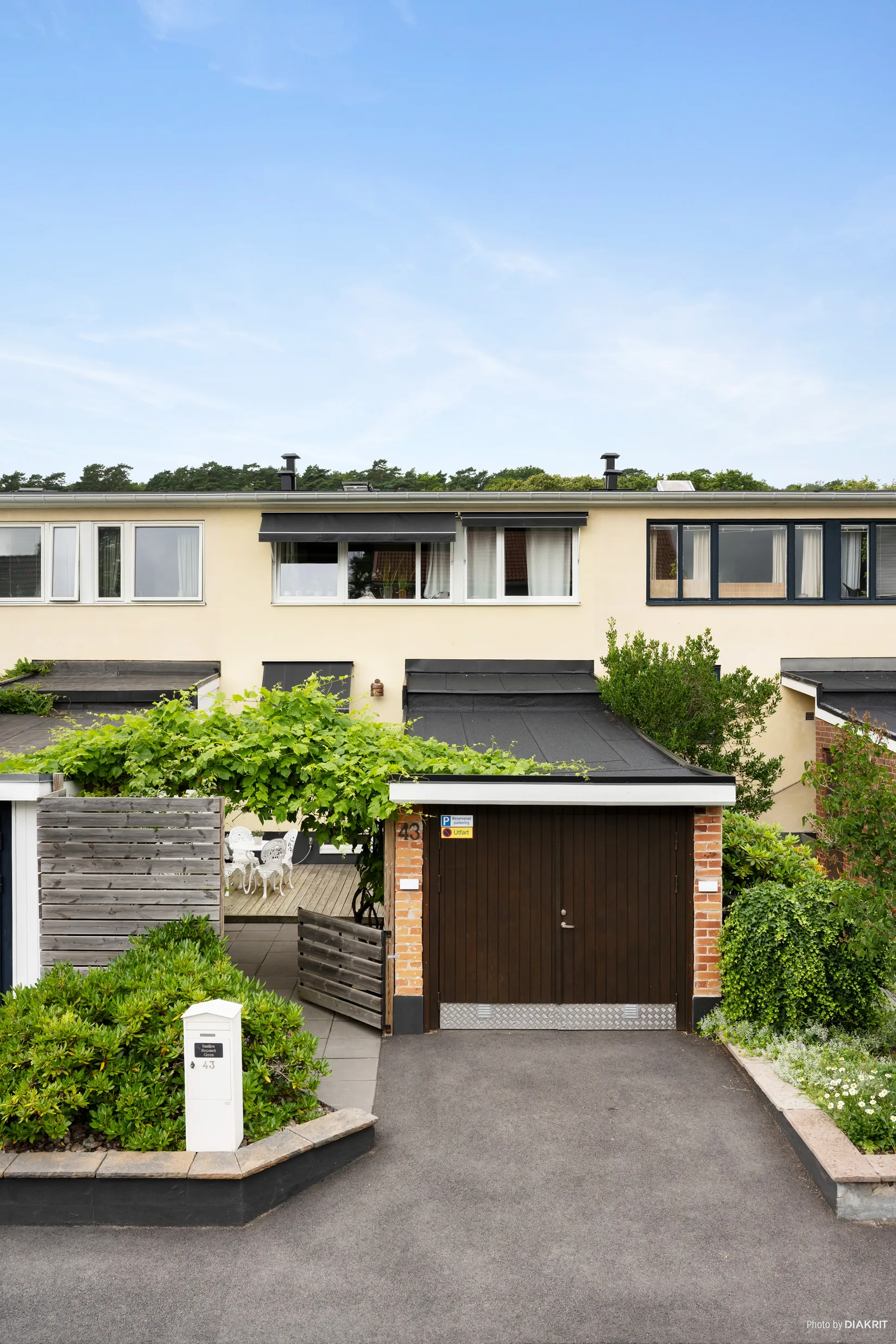 Radhus, Gymnasiegatan 43, Örjans Vall, Halmstad