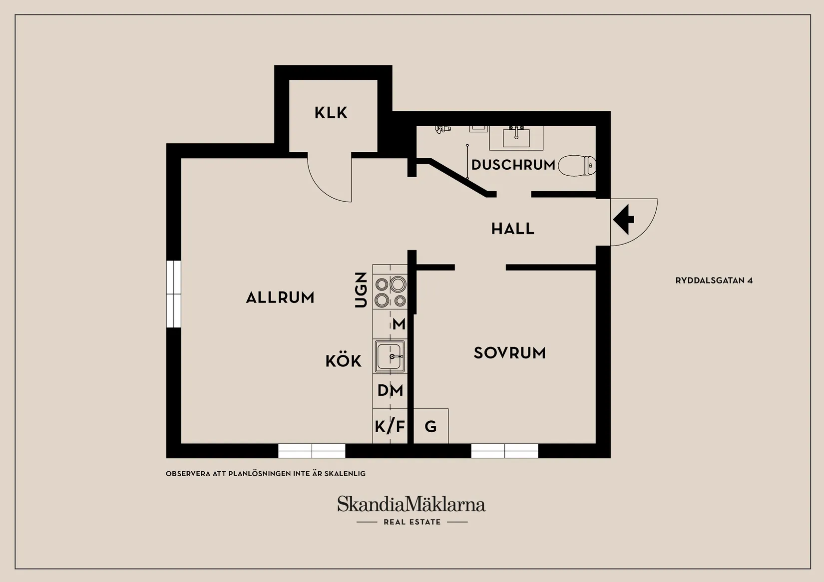 Bostadsrätt, Ryddalsgatan 4, Valla/Gottfridsberg, Linköping