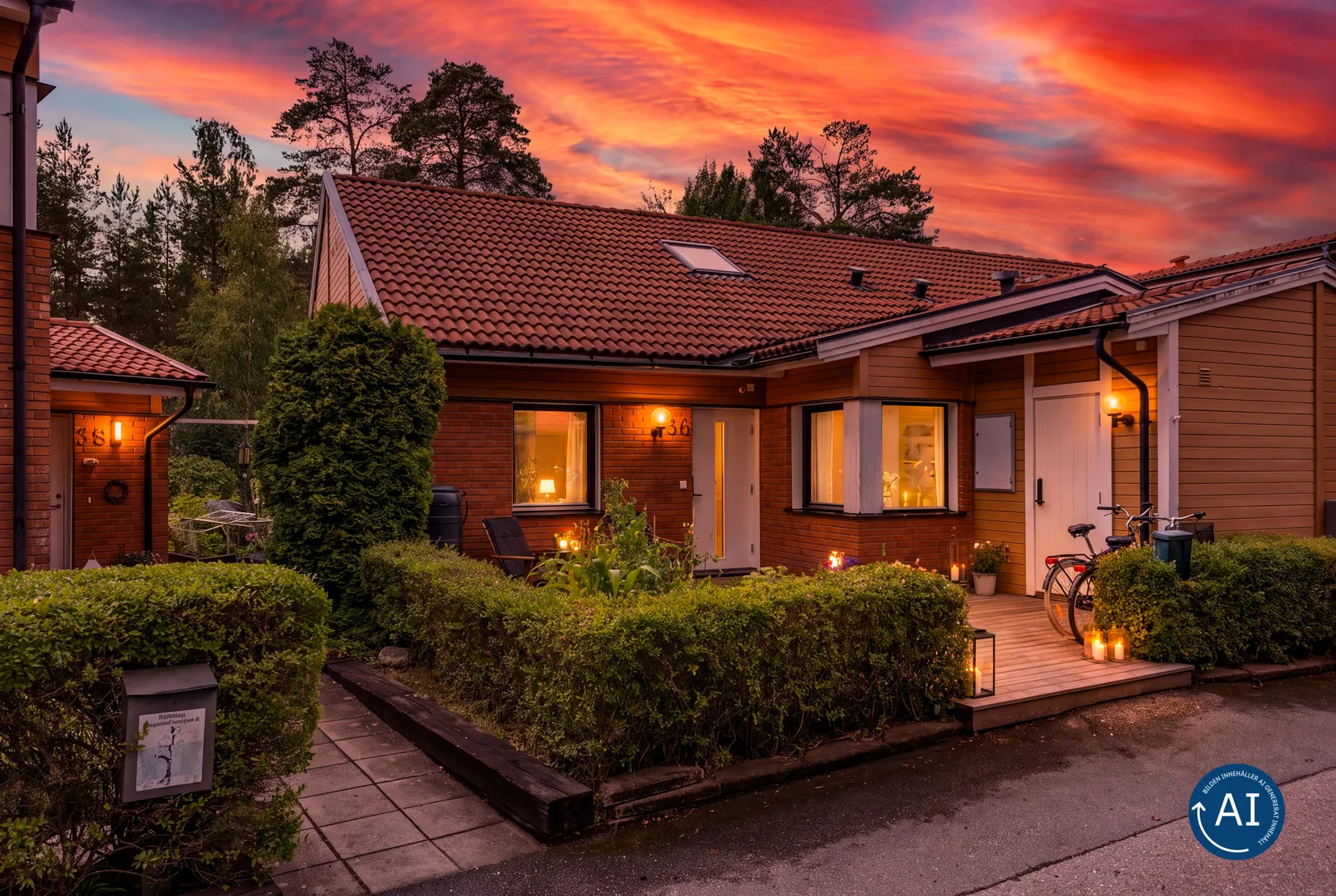 Radhus, Skogsmyragatan 36, Gånsta, Enköping