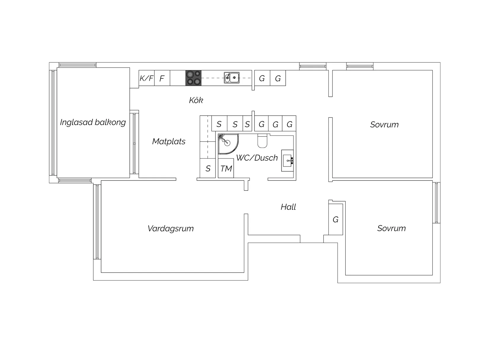 Bostadsrätt, Skönsbergsvägen 19K, Nedre Haga, Sundsvall