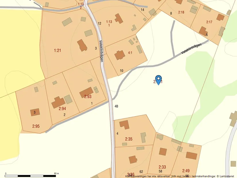 Tomt, Veteklintvägen 4B, Skärblacka, Norrköping