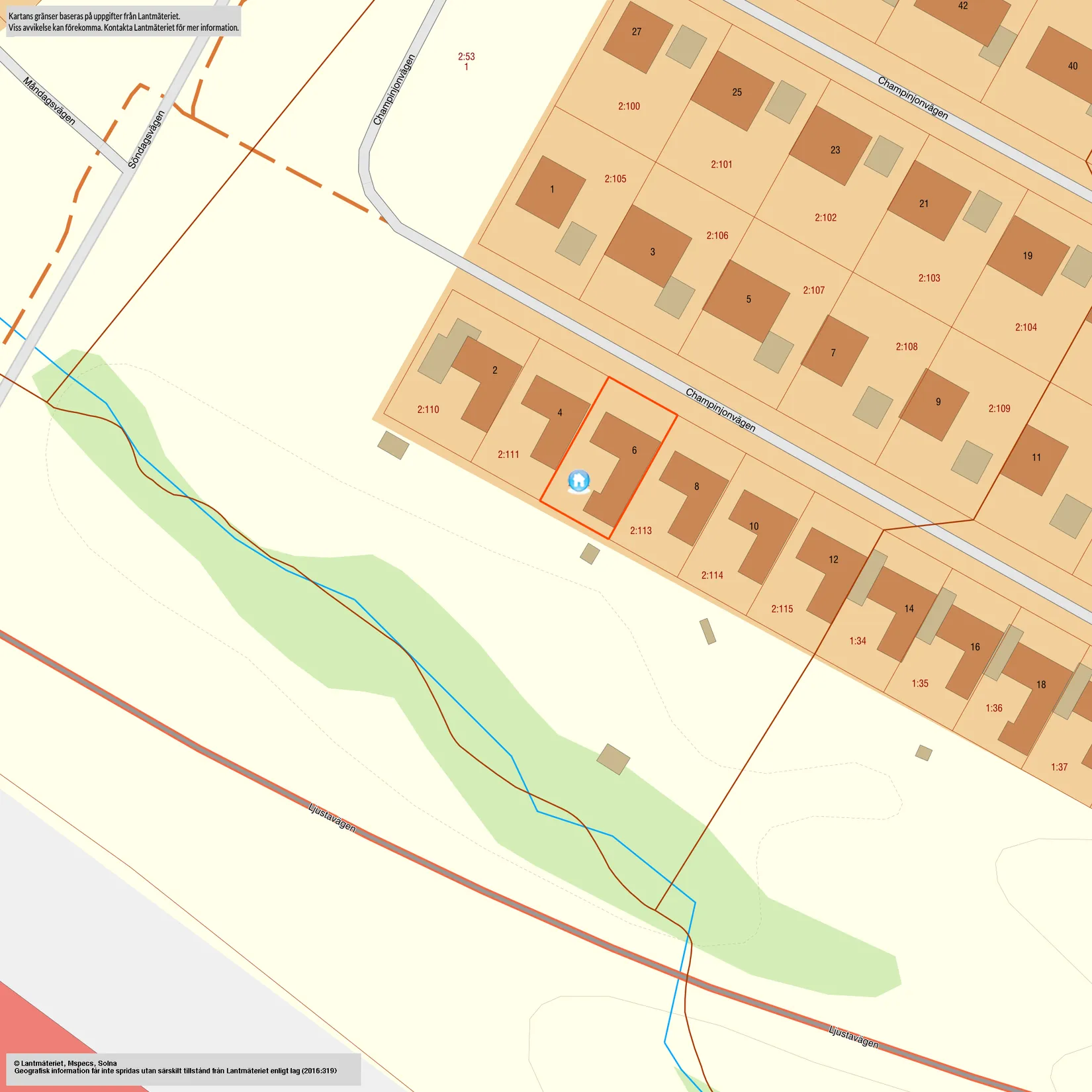 Radhus, Champinjonvägen 6, Johannedal, Sundsvall