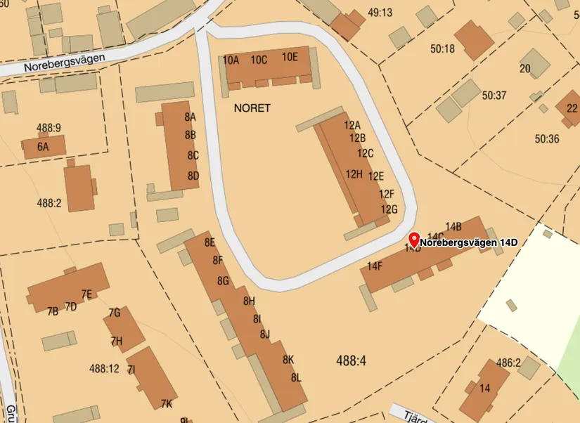 Bostadsrätt, Norebergsvägen 14D, Noret, Mora