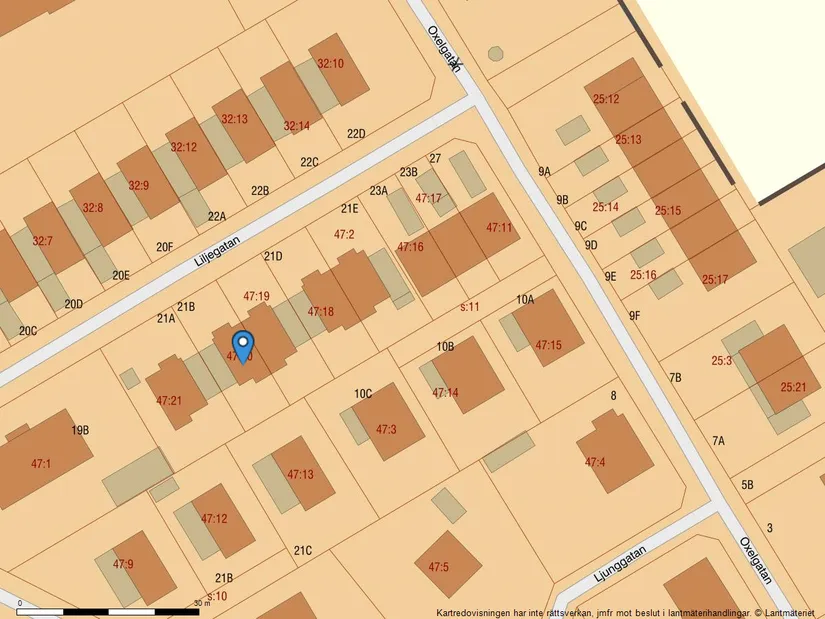 Radhus, Liljegatan 21B, Fålhagen, Uppsala