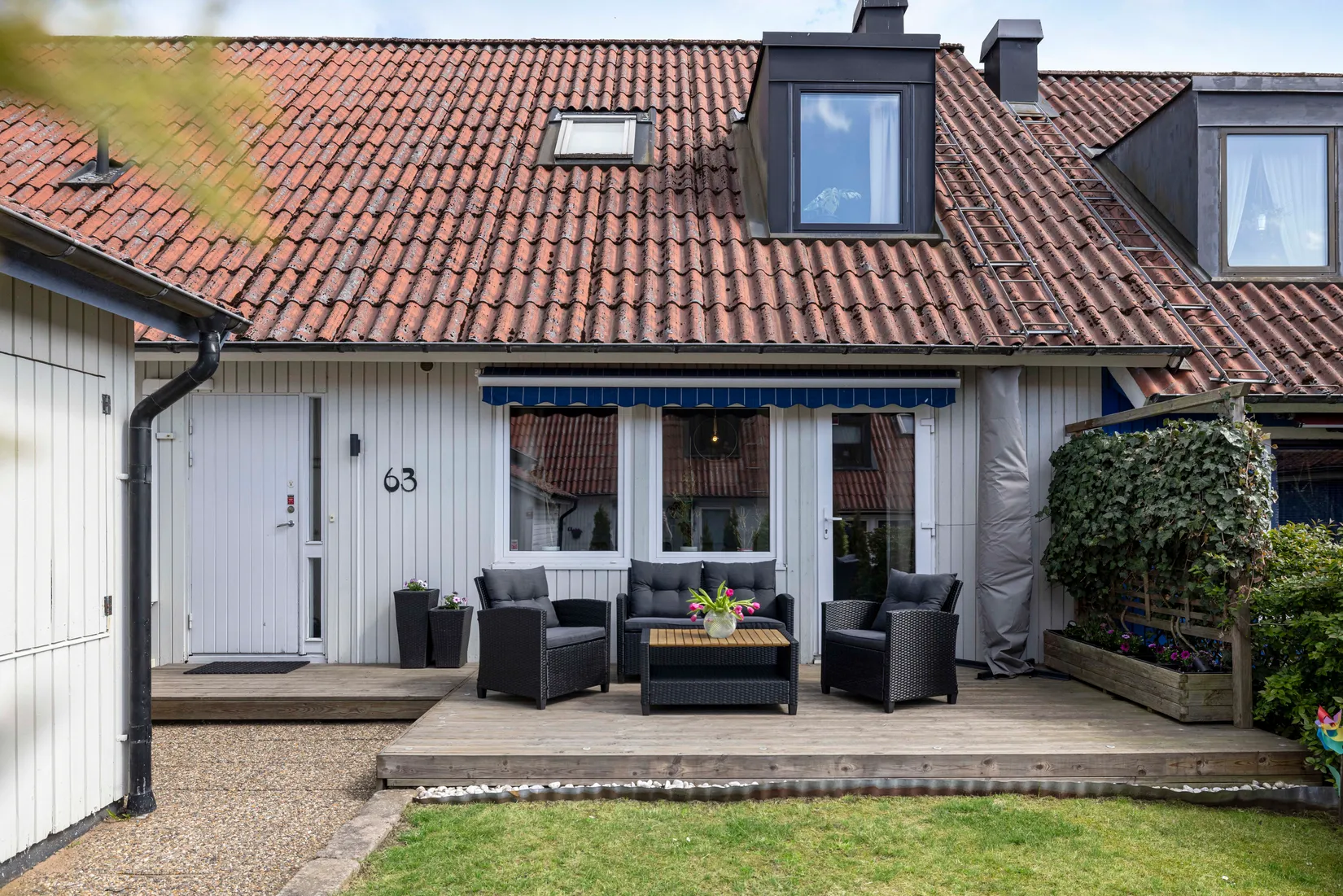 Radhus, Ängsgårdsvägen 63D, Vallås, Halmstad