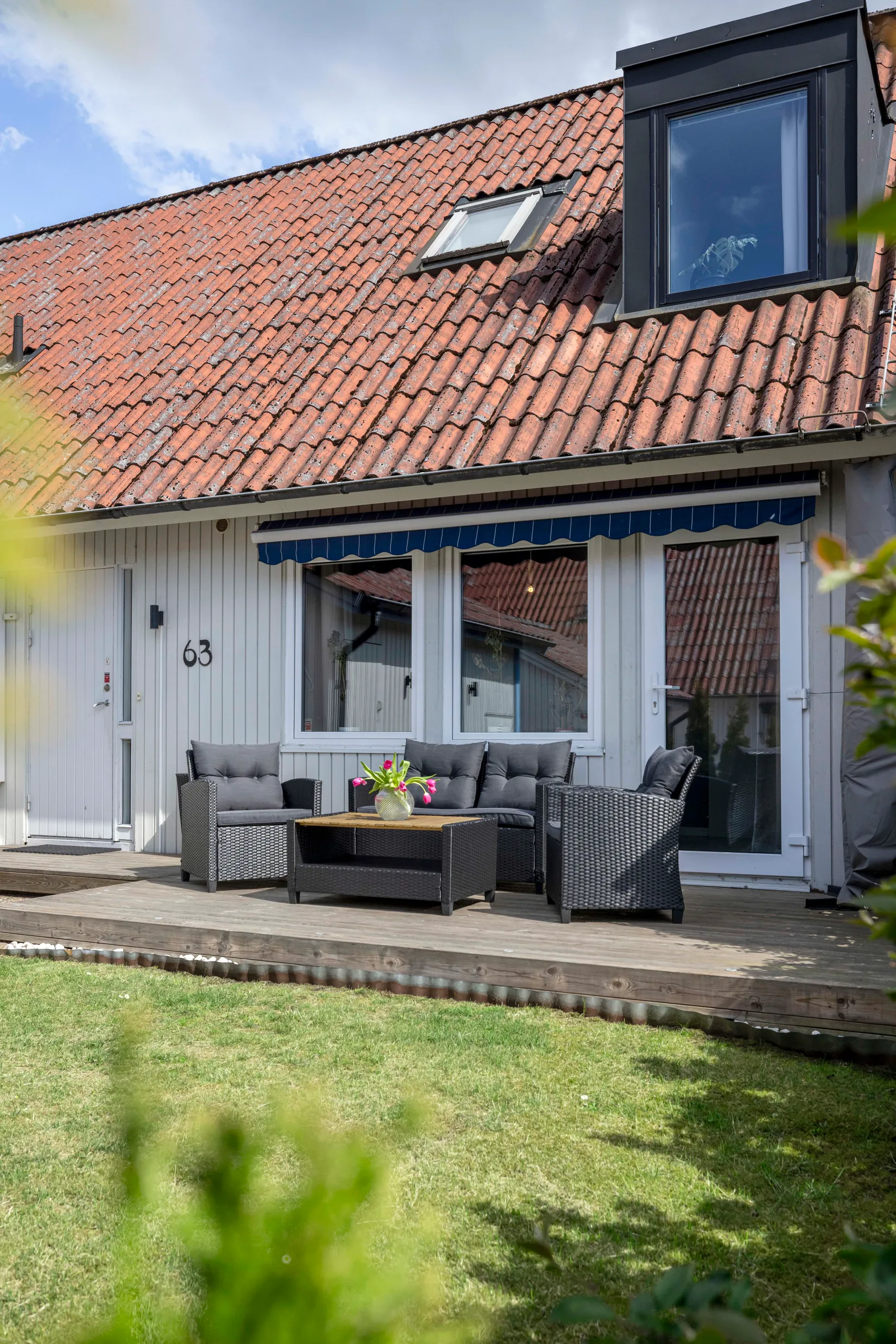 Radhus, Ängsgårdsvägen 63D, Vallås, Halmstad