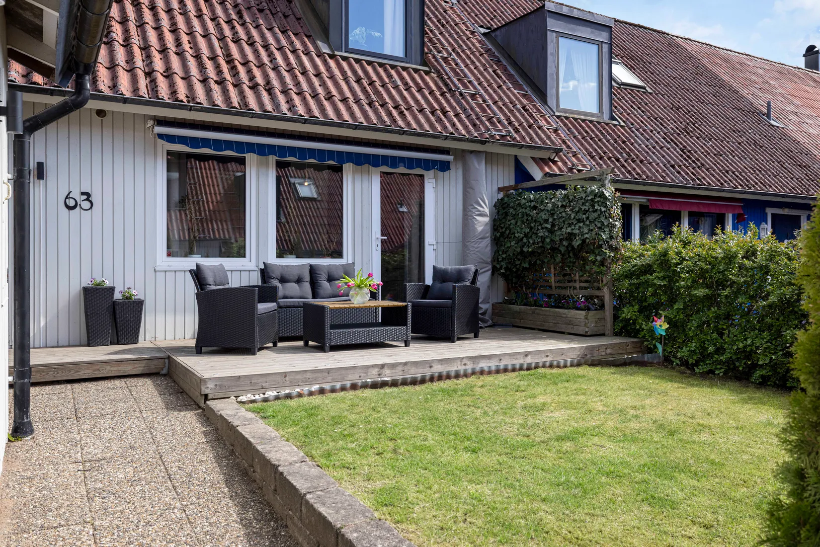 Radhus, Ängsgårdsvägen 63D, Vallås, Halmstad
