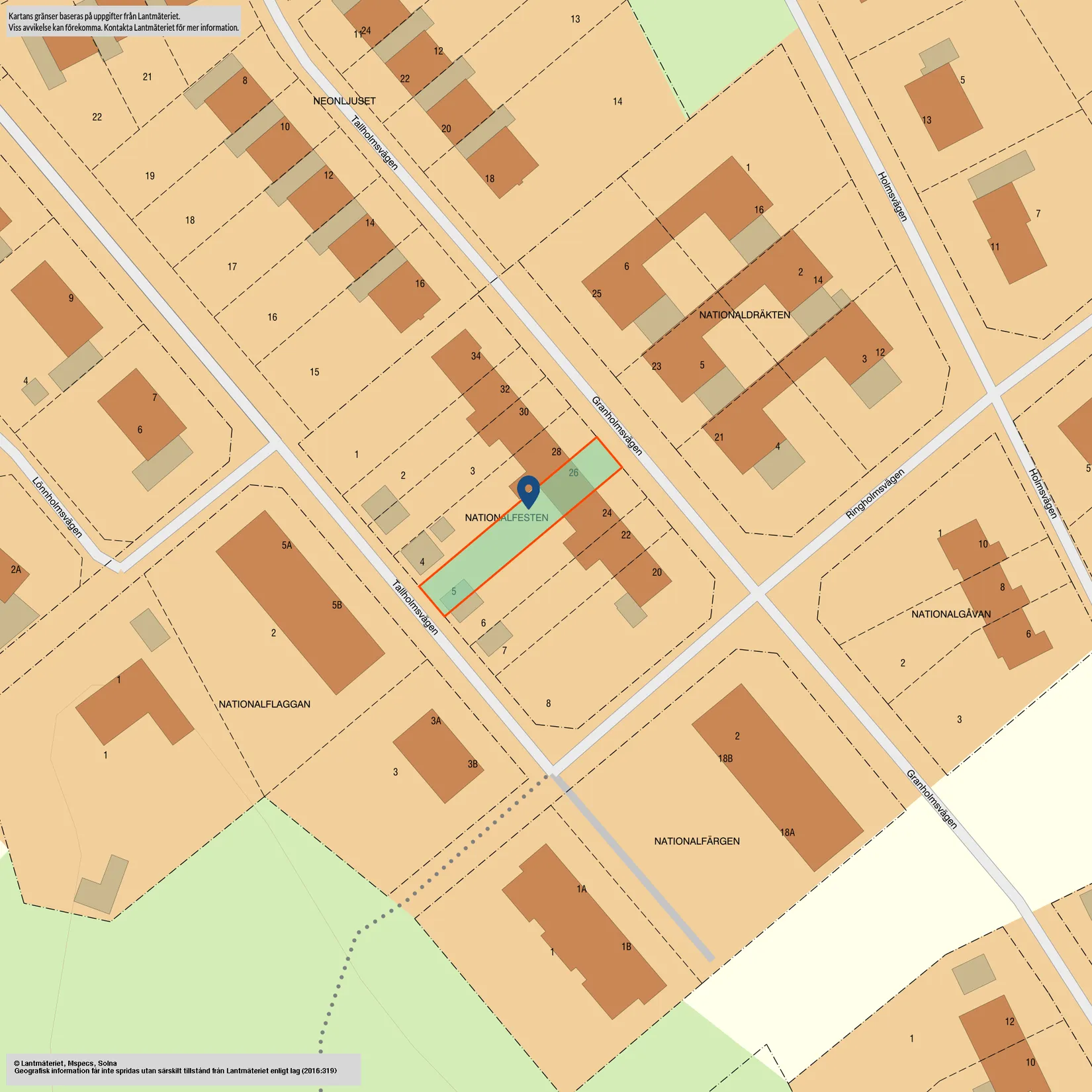 Radhus, Granholmsvägen 26, Hjulsbro, Linköping